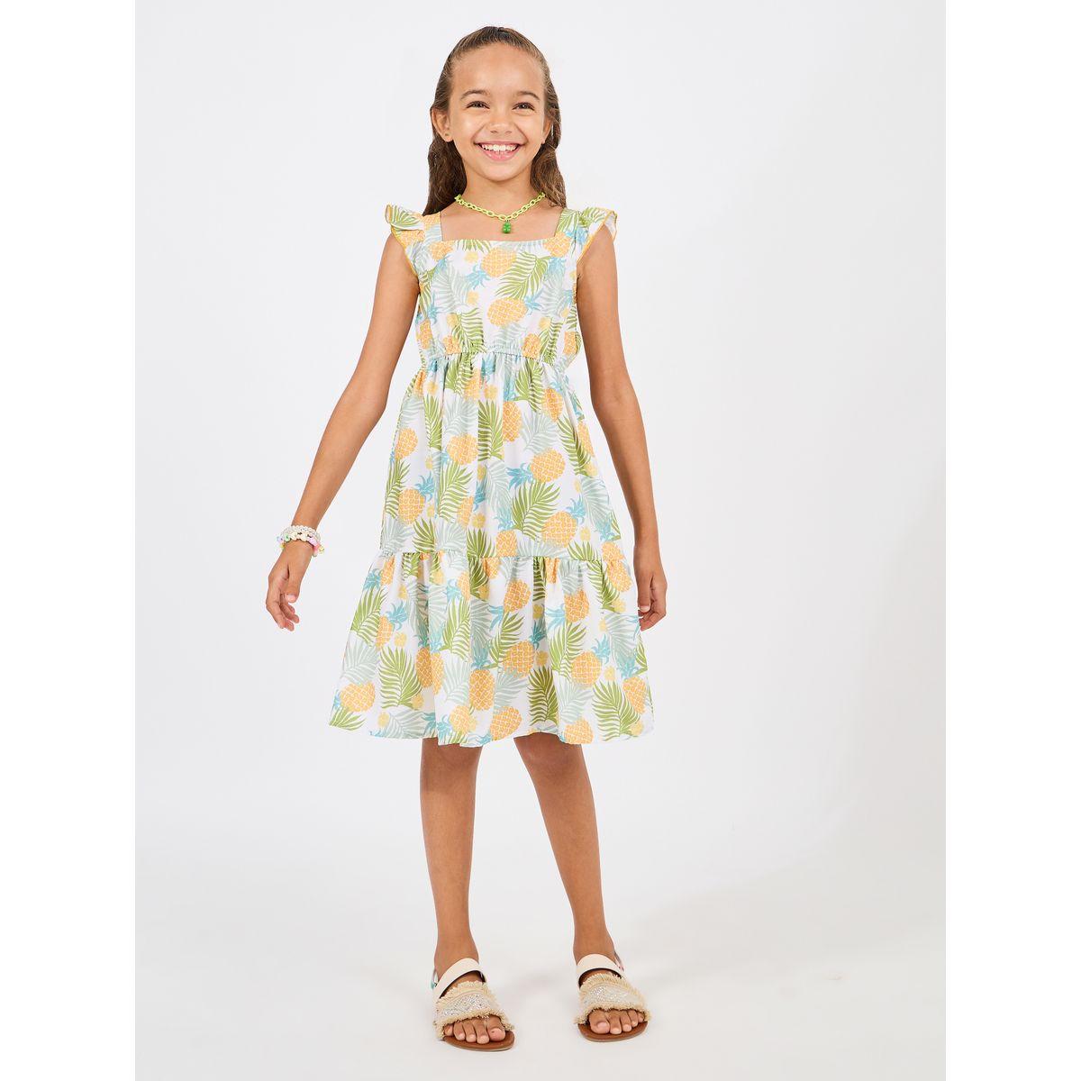 Styli Square Neck Tropical Print Dress-girls-clothing-dressesandjumpsuits-image-1