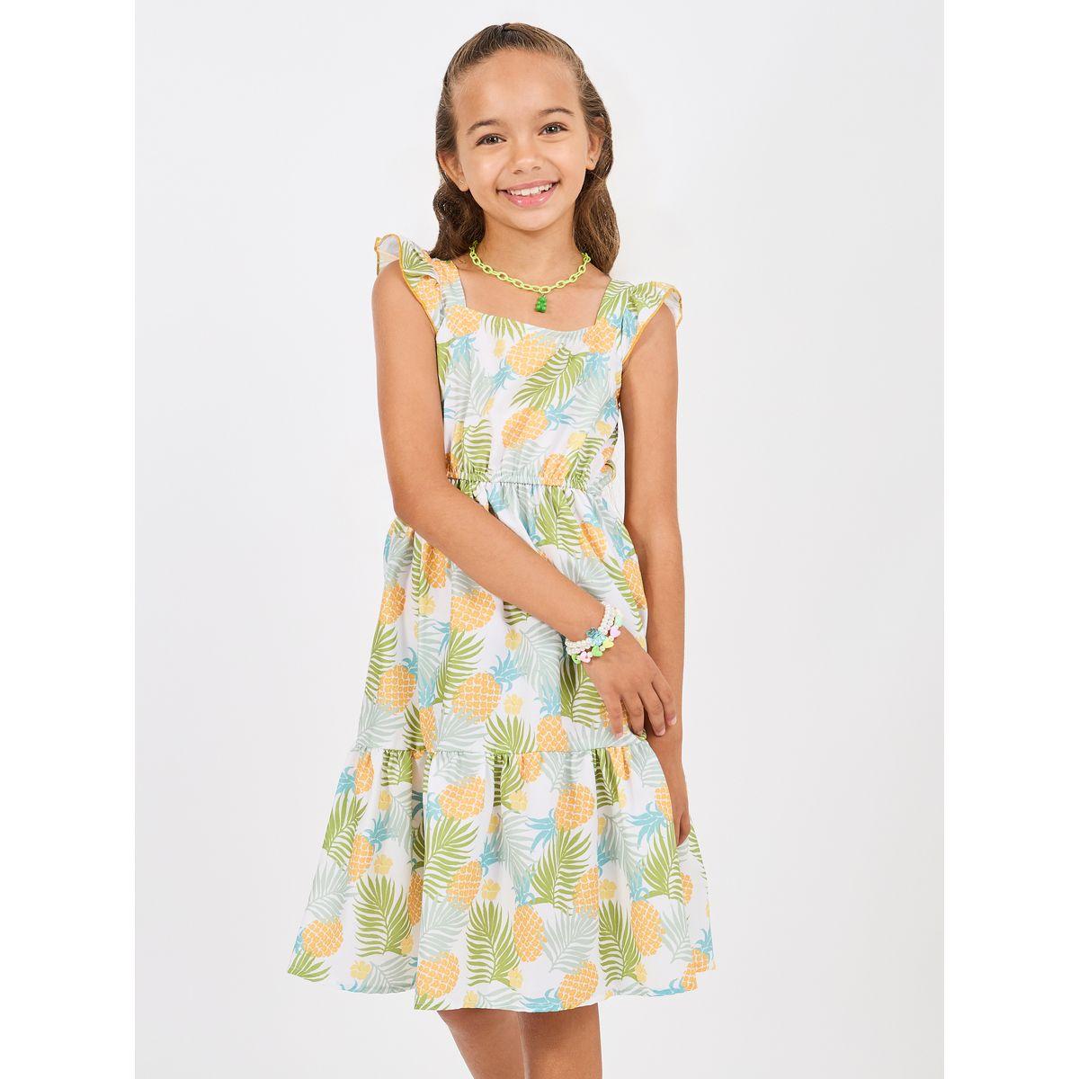 Styli Square Neck Tropical Print Dress-girls-clothing-dressesandjumpsuits-image-2