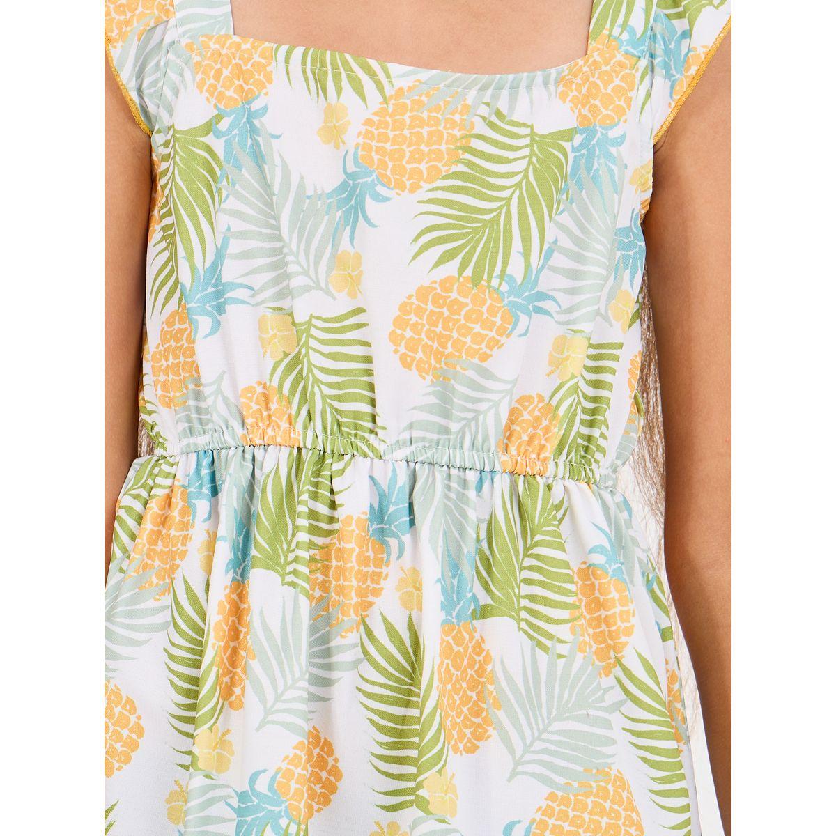 Styli Square Neck Tropical Print Dress-girls-clothing-dressesandjumpsuits-image-3
