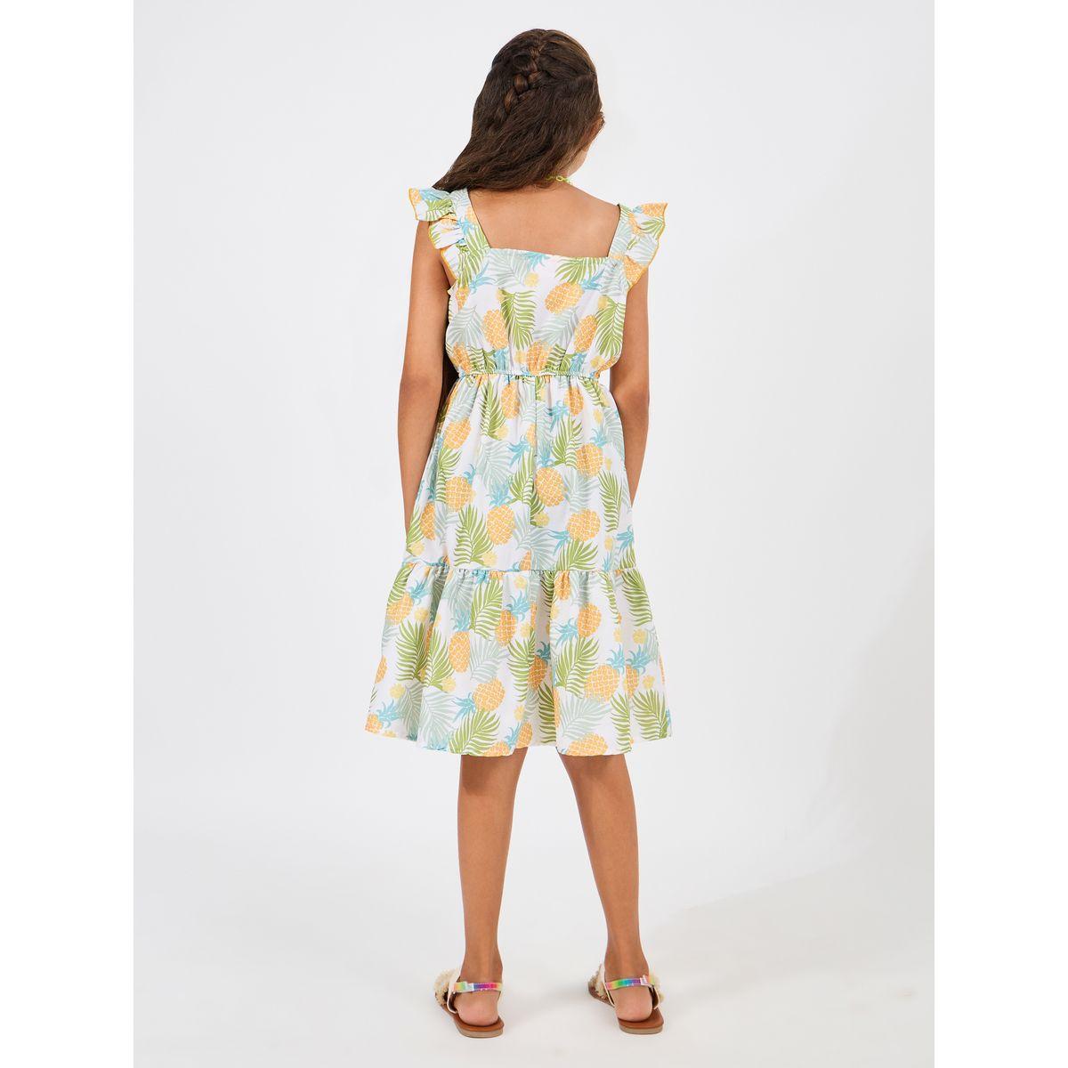 Styli Square Neck Tropical Print Dress-girls-clothing-dressesandjumpsuits-image-4
