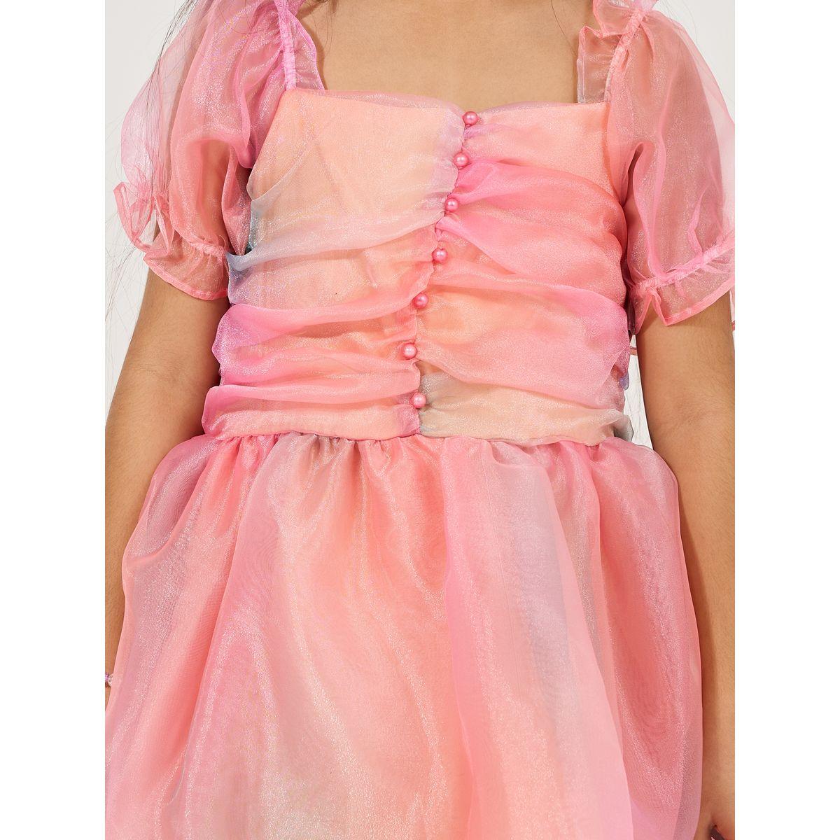 Styli Square Neck Gathered Front Dress-girls-clothing-dressesandjumpsuits-image-3