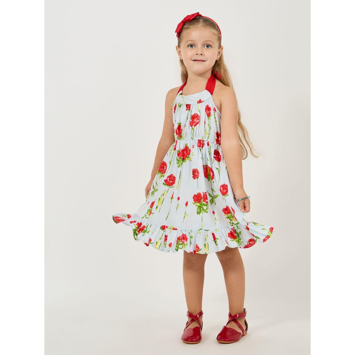 Styli Halter Neck Floral Print Dress-girls-clothing-dressesandjumpsuits-image-1