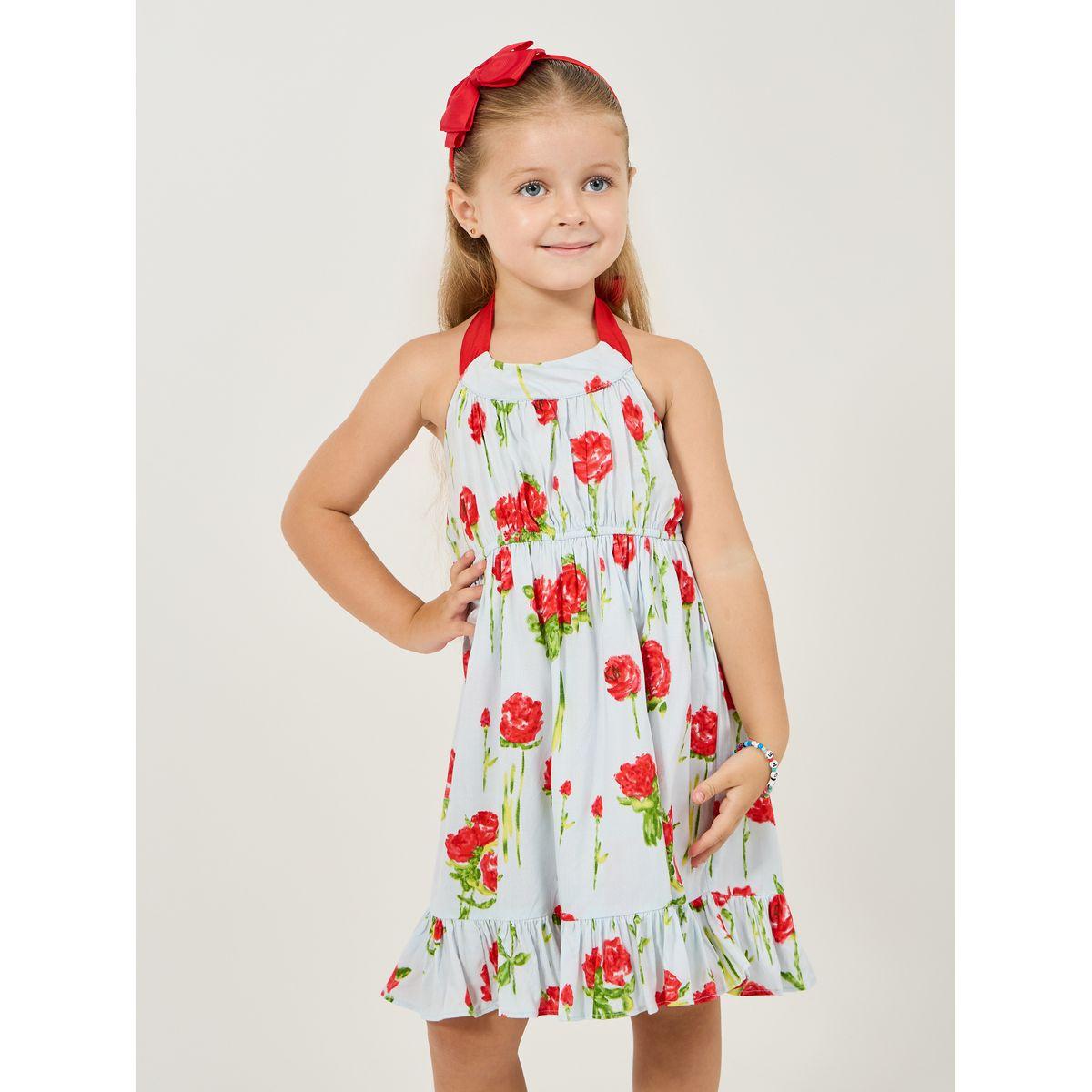 Styli Halter Neck Floral Print Dress-girls-clothing-dressesandjumpsuits-image-2