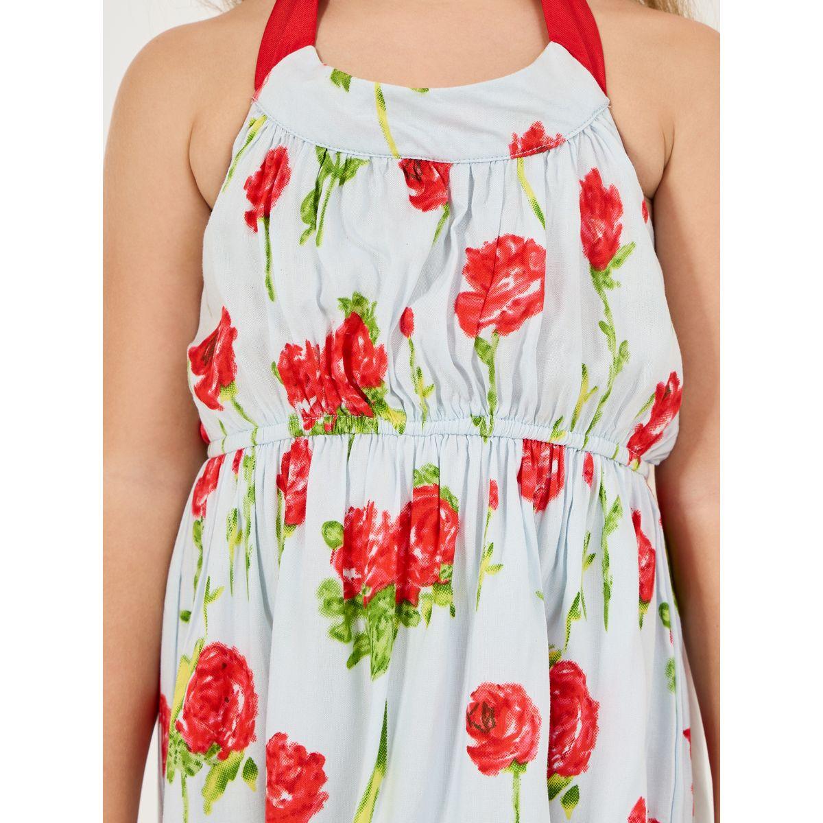 Styli Halter Neck Floral Print Dress-girls-clothing-dressesandjumpsuits-image-3