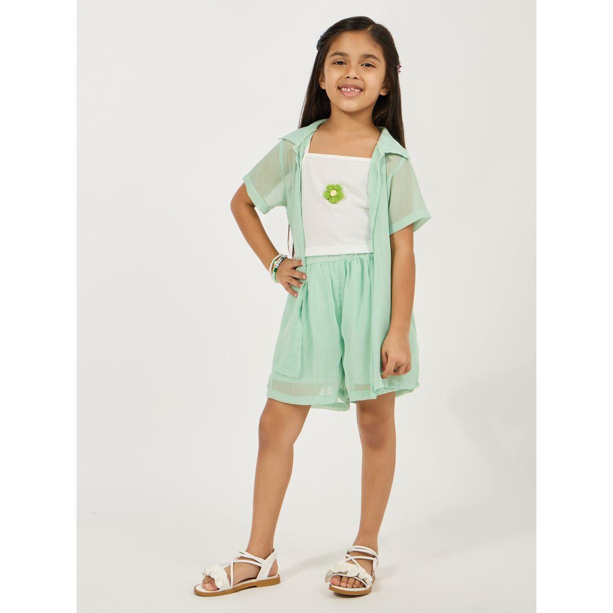 طقم من 3 - بلوزة مع شورت وكامي-girls-clothing-setsandcoords-image-1