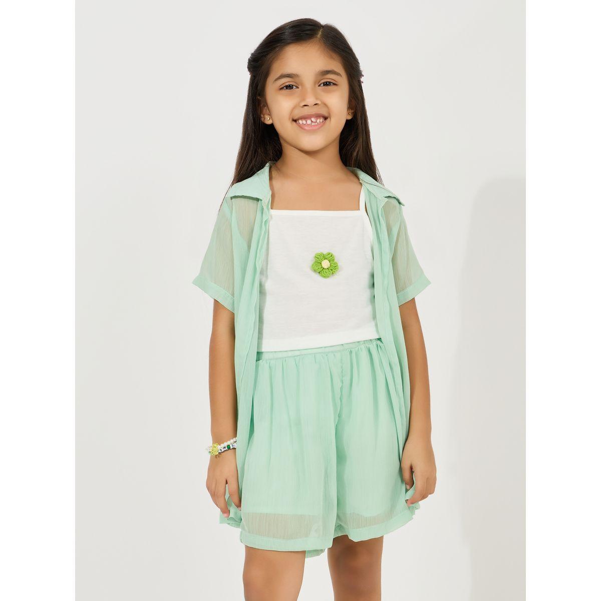 طقم من 3 - بلوزة مع شورت وكامي-girls-clothing-setsandcoords-image-2