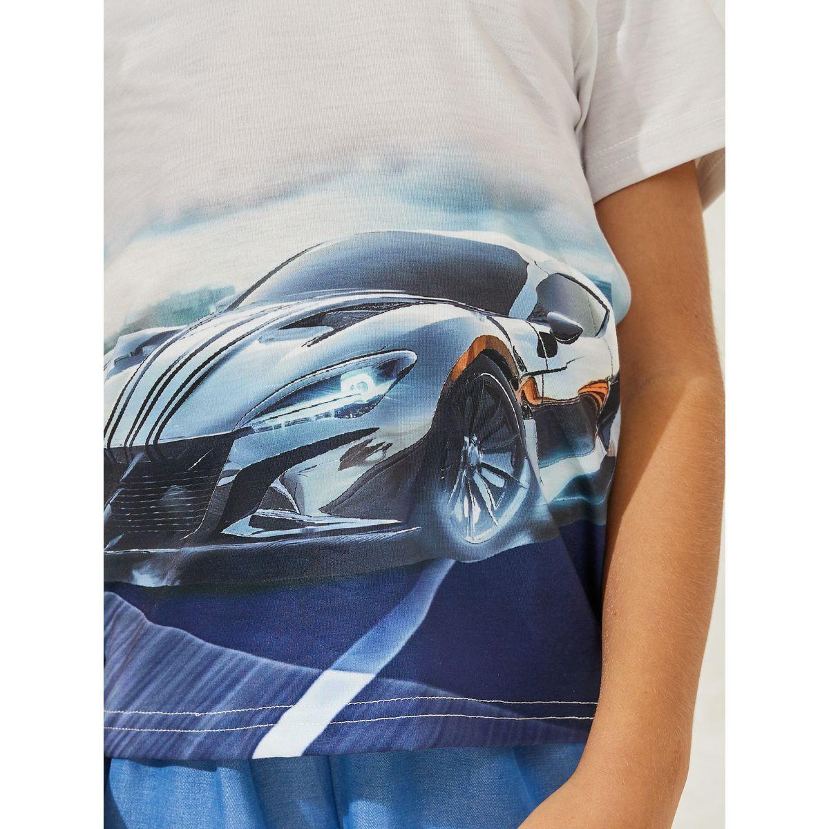 مجموعة من شورت مع تيشيرت بطبعة سيارة-boys-clothing-setsandcoords-image-3