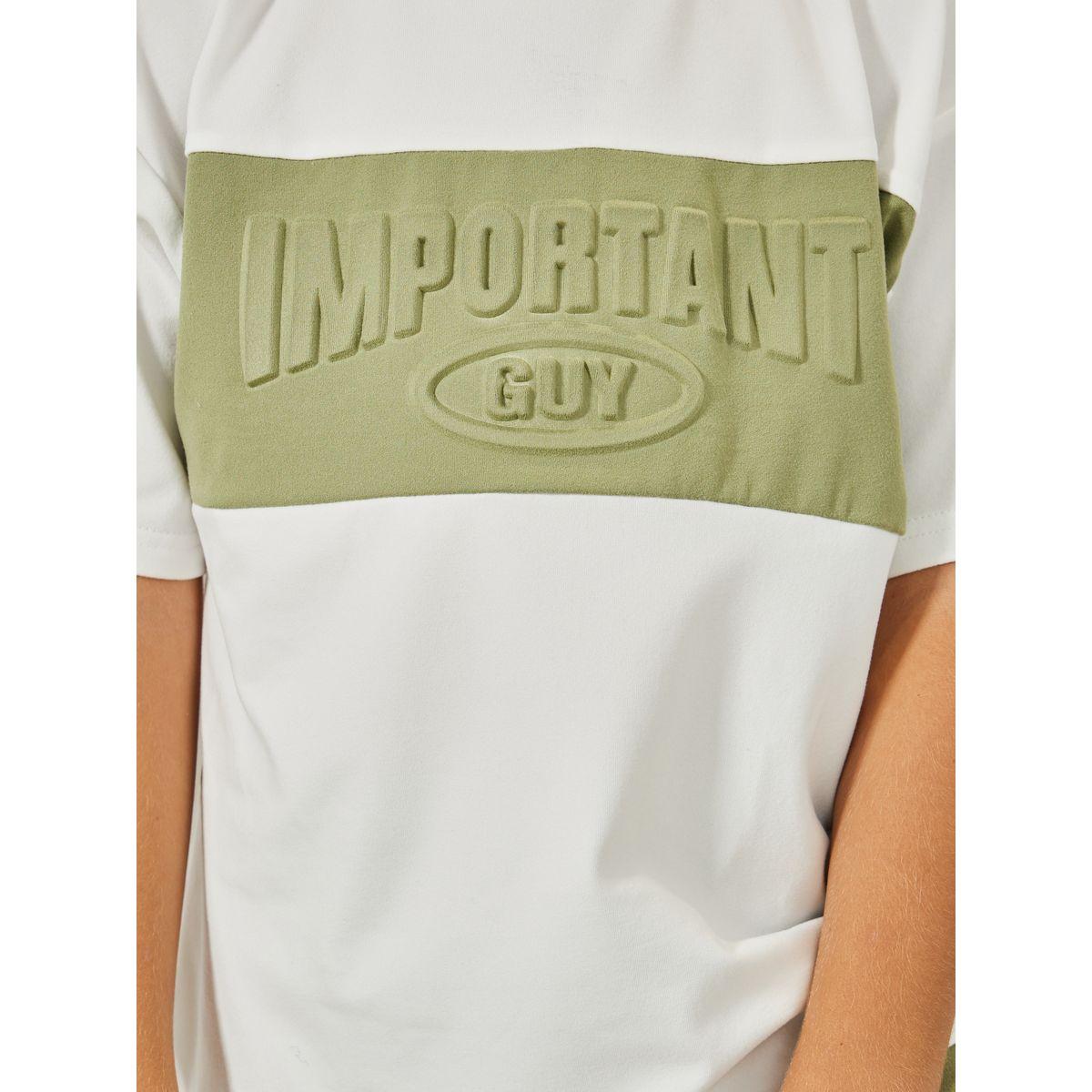 Styli Embossed Slogan T-Shirt & Pocket Shorts Set-boys-clothing-setsandcoords-image-4
