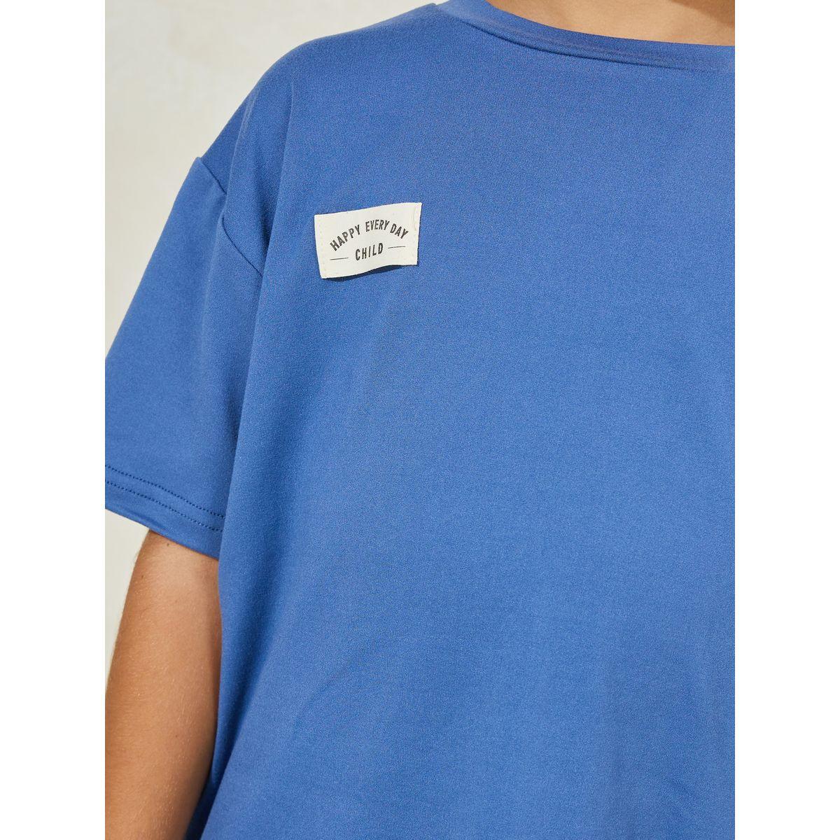 Styli  Patch Detail T-Shirt & Cargo Shorts Set-boys-clothing-setsandcoords-image-3