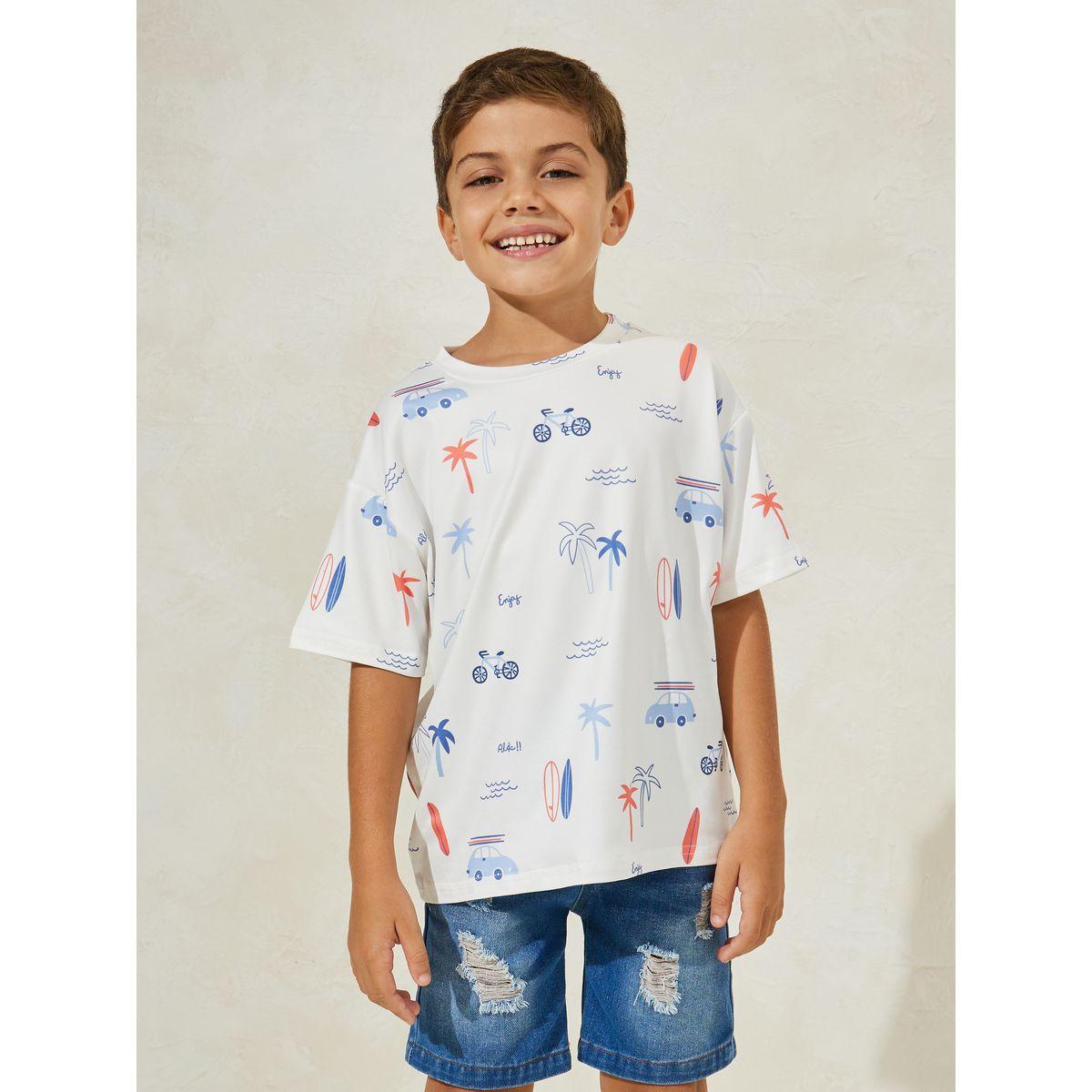Styli Summer Graphic Print Round Neck T-Shirt-boys-clothing-tshirtsandpolos-image-1