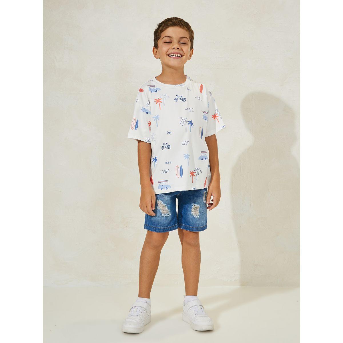 Styli Summer Graphic Print Round Neck T-Shirt-boys-clothing-tshirtsandpolos-image-2
