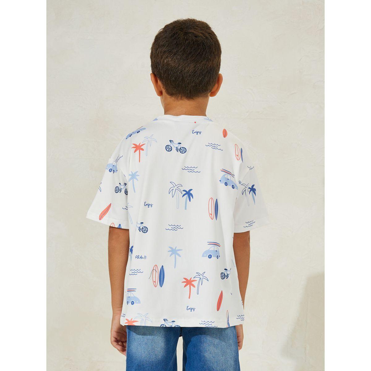 Styli Summer Graphic Print Round Neck T-Shirt-boys-clothing-tshirtsandpolos-image-4
