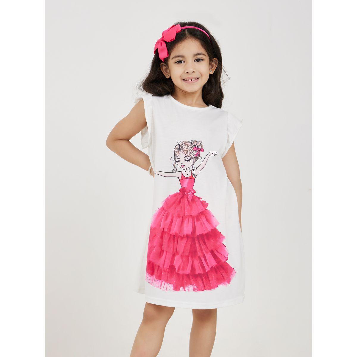 فستان كاجوال مزخرف بطبعة جرافيك-girls-clothing-dressesandjumpsuits-image-2