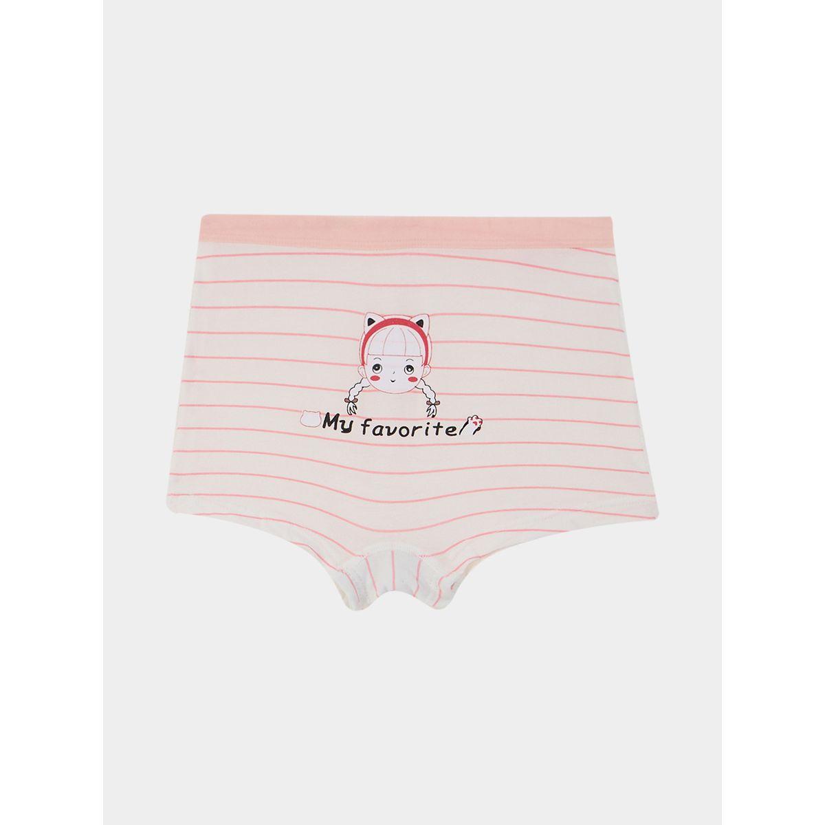 Styli Pack of 4 - Printed Assorted Briefs-girls-clothing-innerwear-image-5