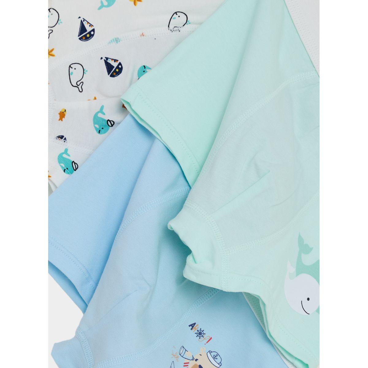 Styli Pack of 4 - Whale & Bear Print Briefs-boys-clothing-innerwear-image-2