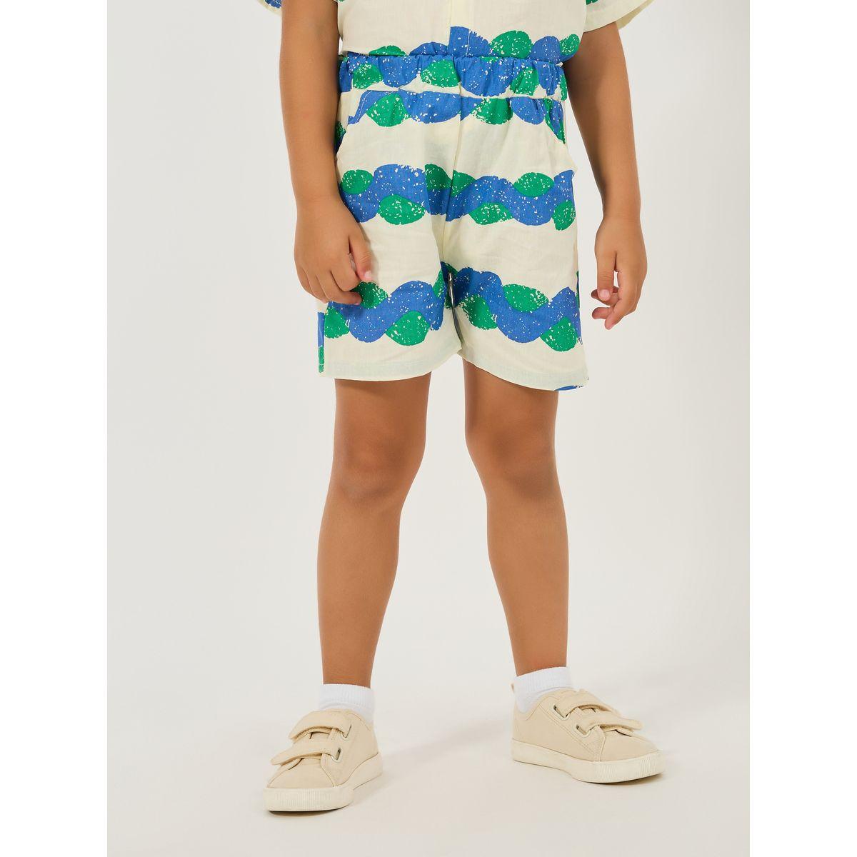 Styli  Wave Printed Shirt & Short Set-girls-clothing-setsandcoords-image-5