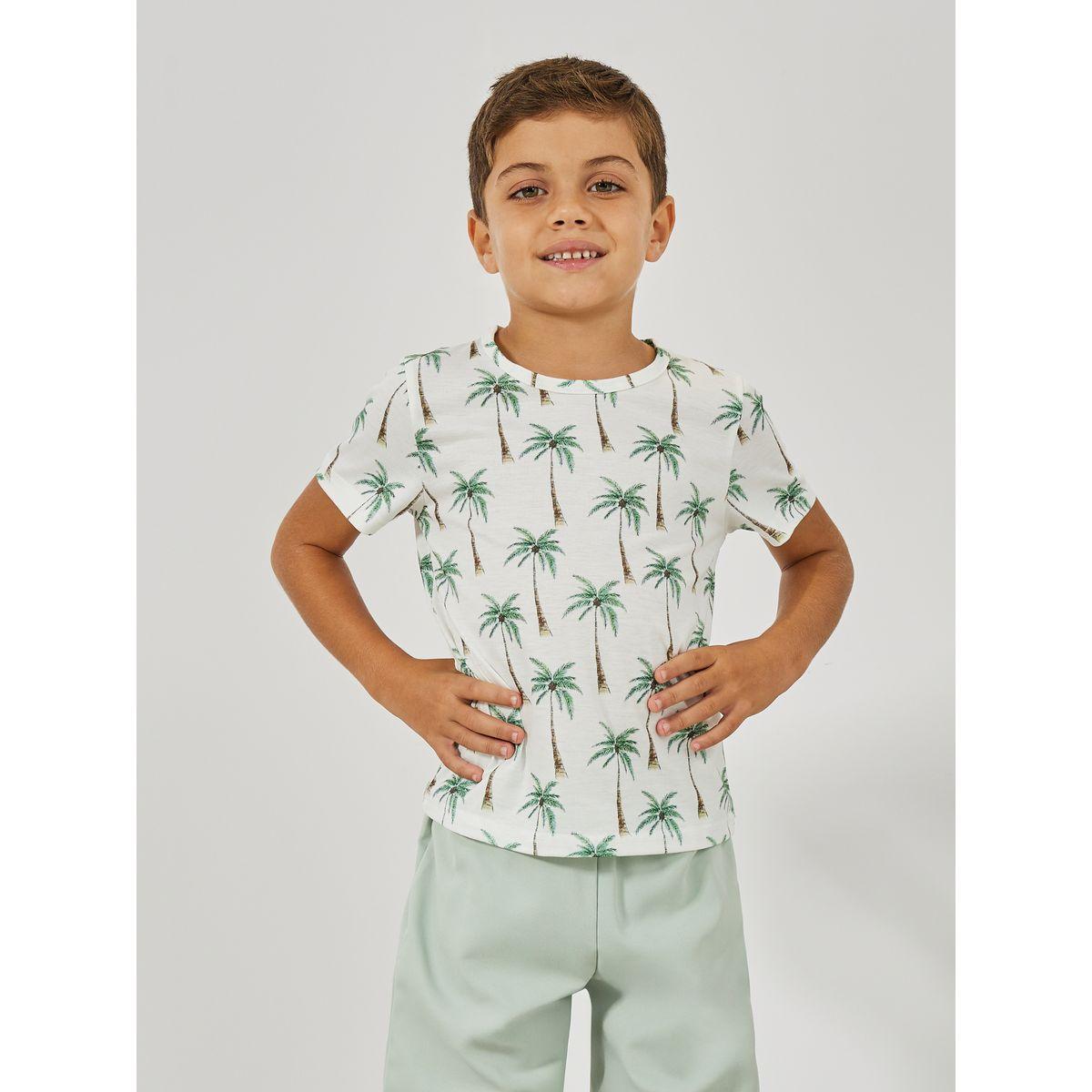 مجموعة من بنطال سادة مع تيشيرت بطبعة اشجار-boys-clothing-setsandcoords-image-3