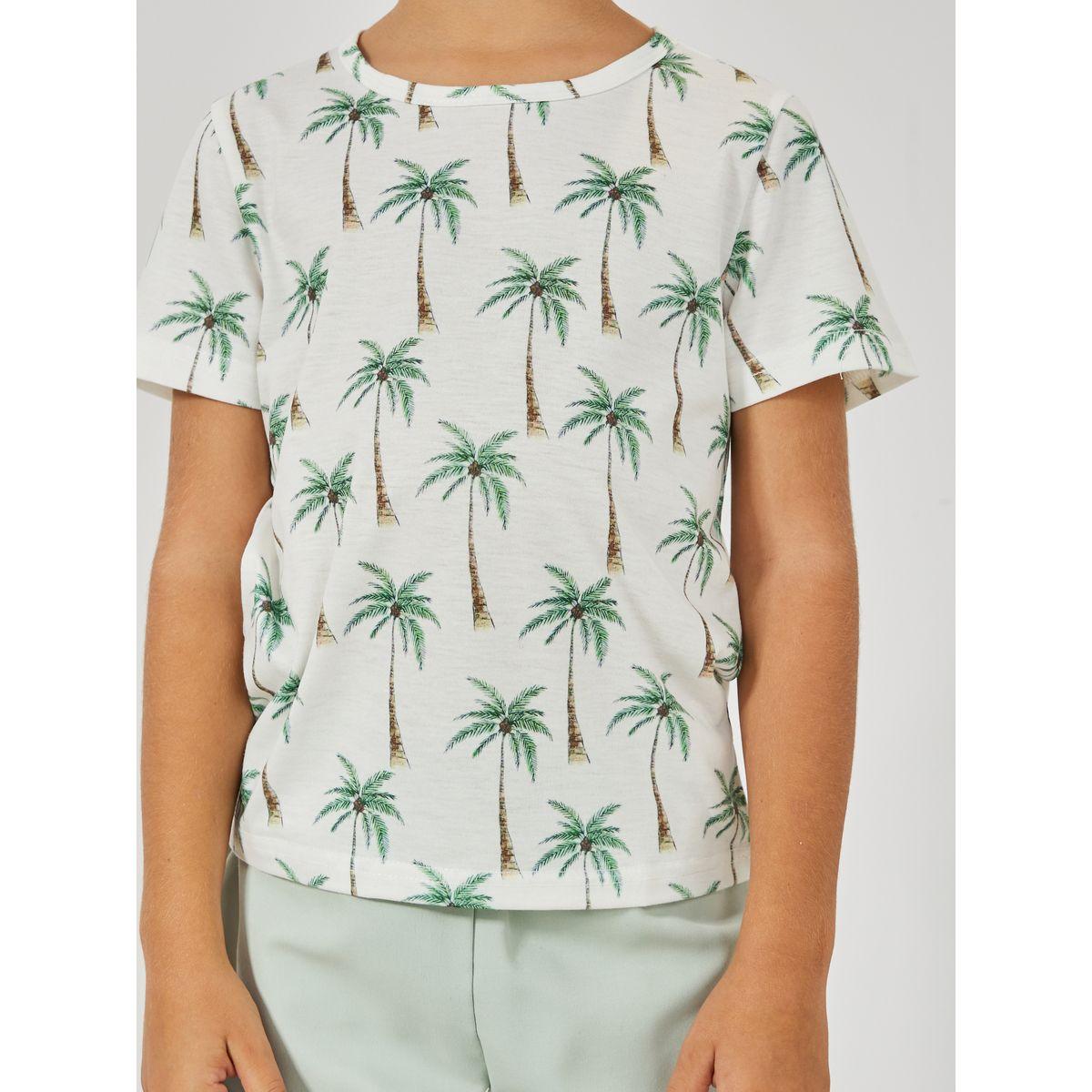 Styli Coconut Trees Print T-Shirt & Solid Pants Set-boys-clothing-setsandcoords-image-4
