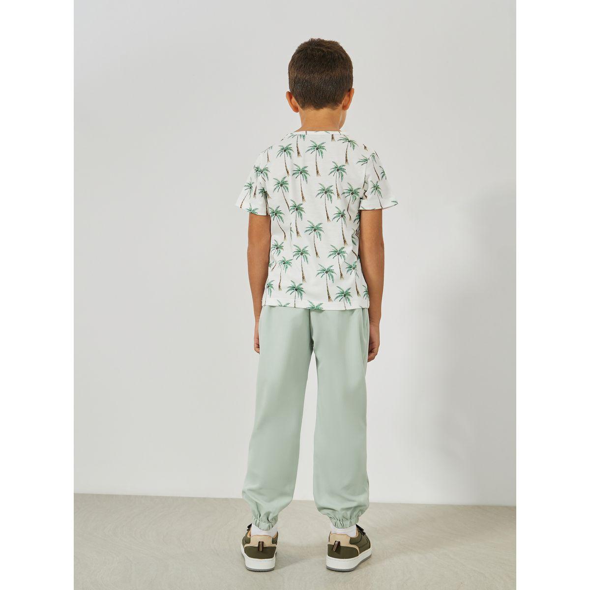 مجموعة من بنطال سادة مع تيشيرت بطبعة اشجار-boys-clothing-setsandcoords-image-5