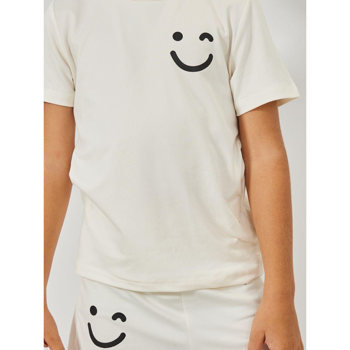 Styli Smile Print T-Shirt & Shorts Set-boys-clothing-setsandcoords-image-3