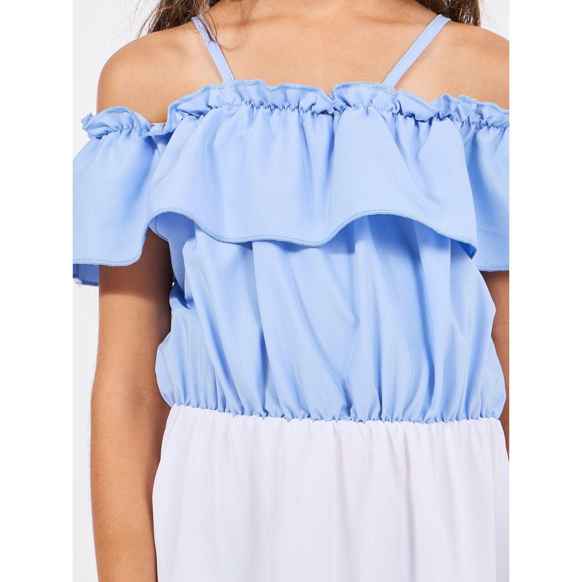فستان بنمط كتل الالوان مع اكتاف مكشوفة-girls-clothing-dressesandjumpsuits-image-3