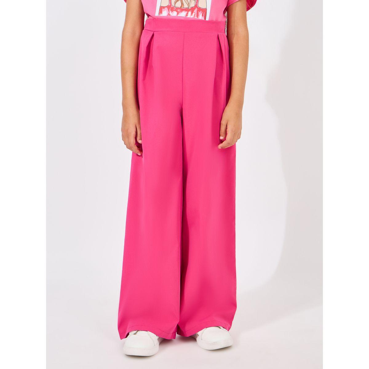 مجموعة من بنطال بارجل واسعة مع تيشيرت بطبعة جرافيك-girls-clothing-setsandcoords-image-5