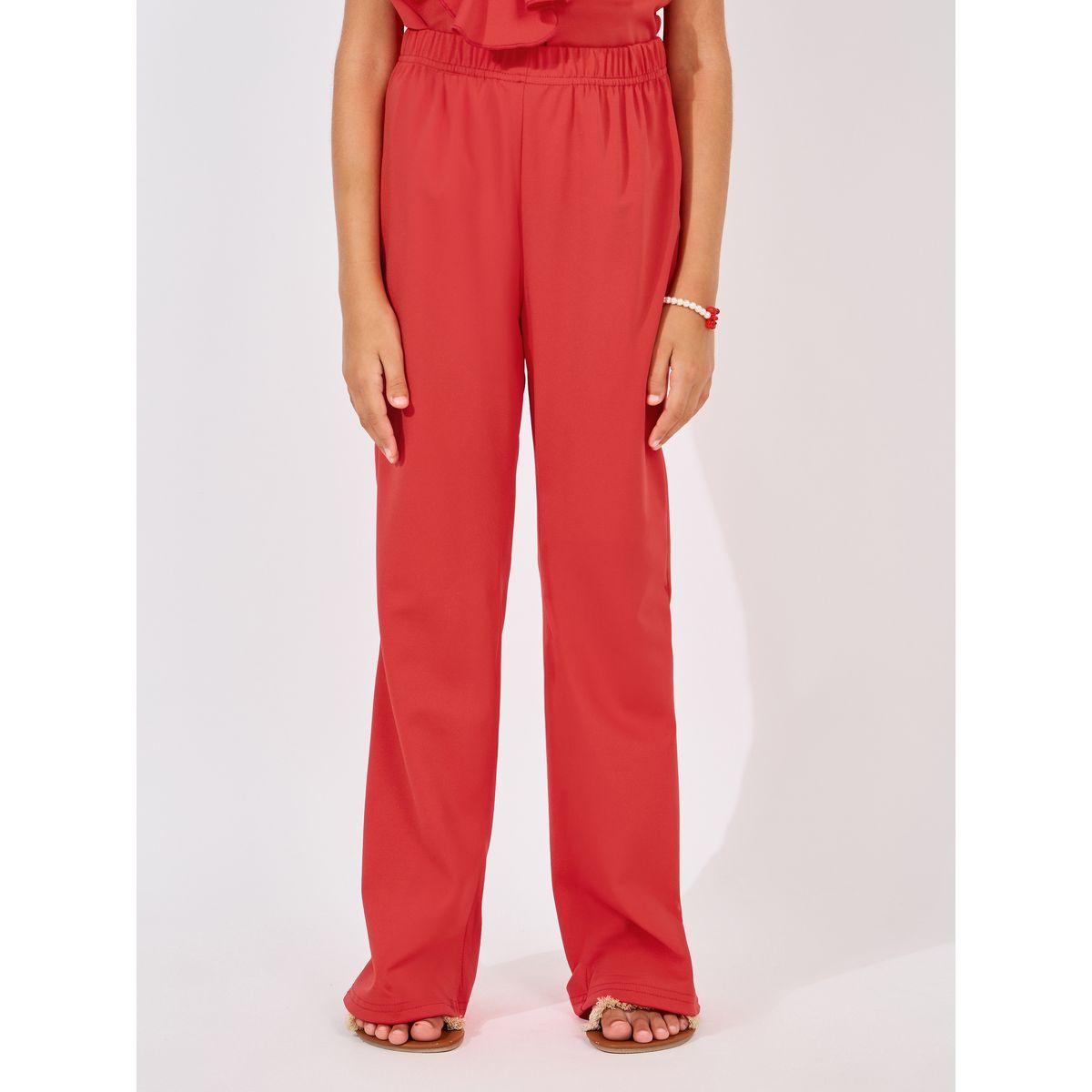 Styli Ruffle Trim Sleeveless Top & Flare Leg Pants Set-girls-clothing-setsandcoords-image-5
