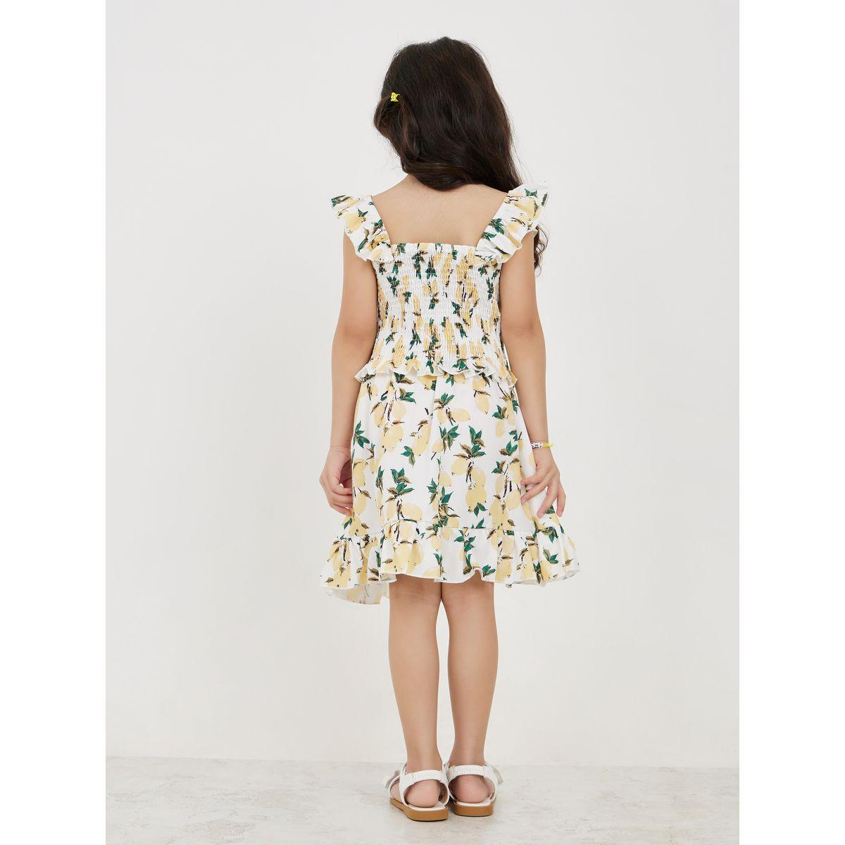 Styli Floral Print Top & Ruffle Hem Skirt Set-girls-clothing-setsandcoords-image-4