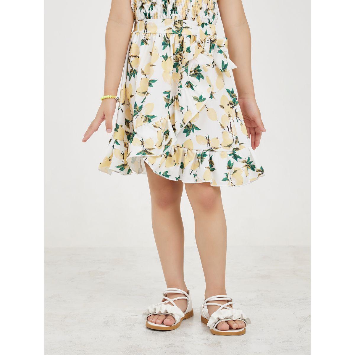 Styli Floral Print Top & Ruffle Hem Skirt Set-girls-clothing-setsandcoords-image-5
