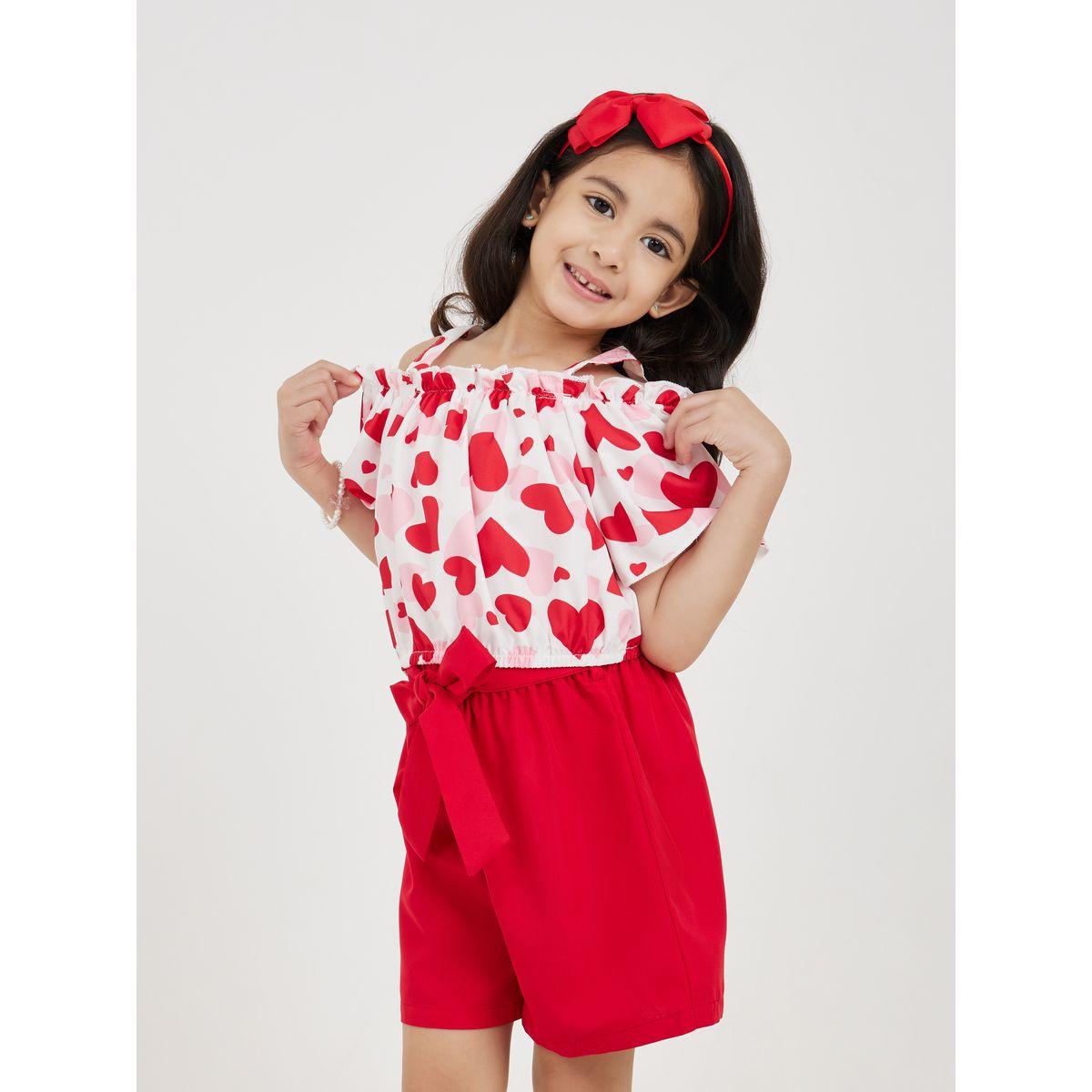 مجموعة من شورت مع بلوزة باكتاف مكشوفة-girls-clothing-setsandcoords-image-2