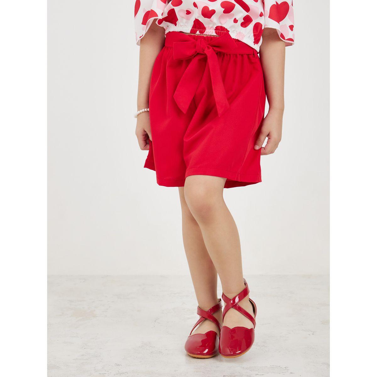 مجموعة من شورت مع بلوزة باكتاف مكشوفة-girls-clothing-setsandcoords-image-4