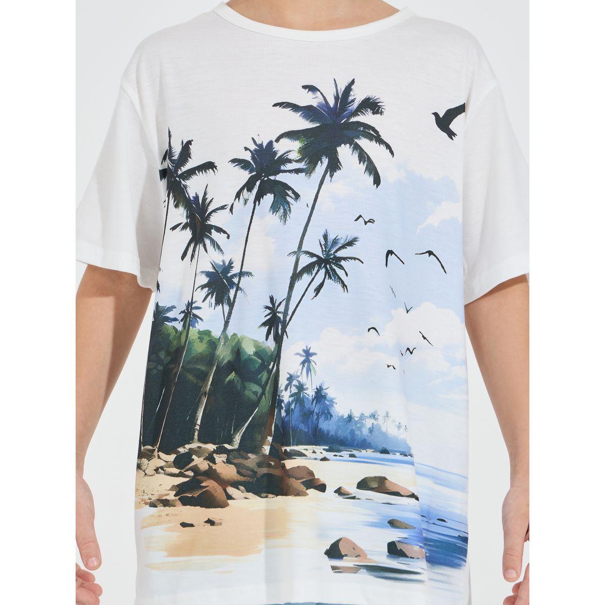 Styli Beach Graphic Print T-Shirt & Shorts Set-boys-clothing-setsandcoords-image-3