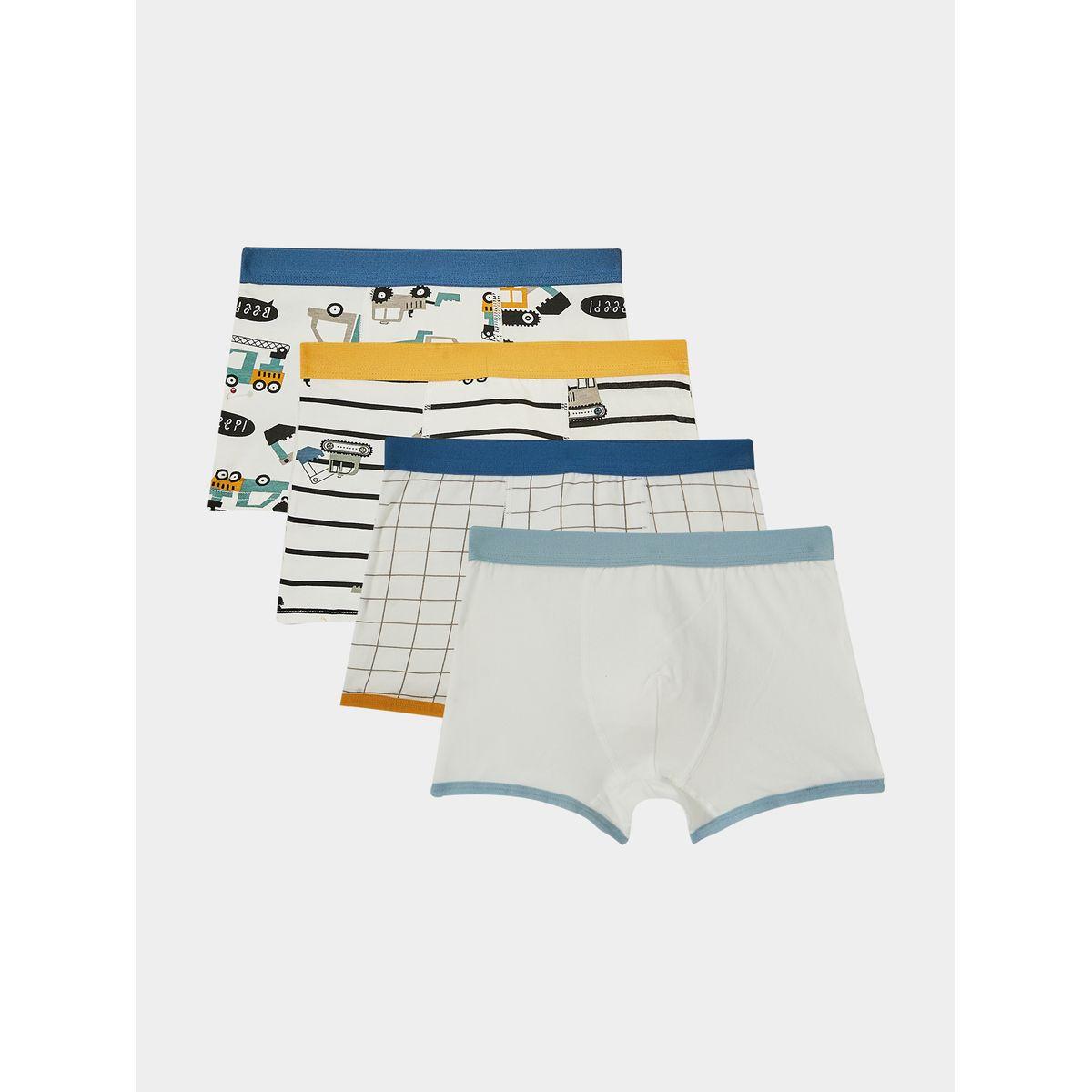 Styli Pack of 4 - Cotton Graphic Print Trunks-boys-clothing-innerwear-image-1