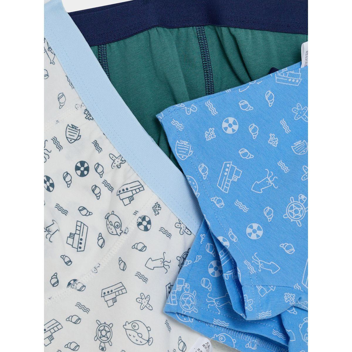 Styli Pack of 4 - Girl Cat Print Briefs-girls-clothing-innerwear-image-2