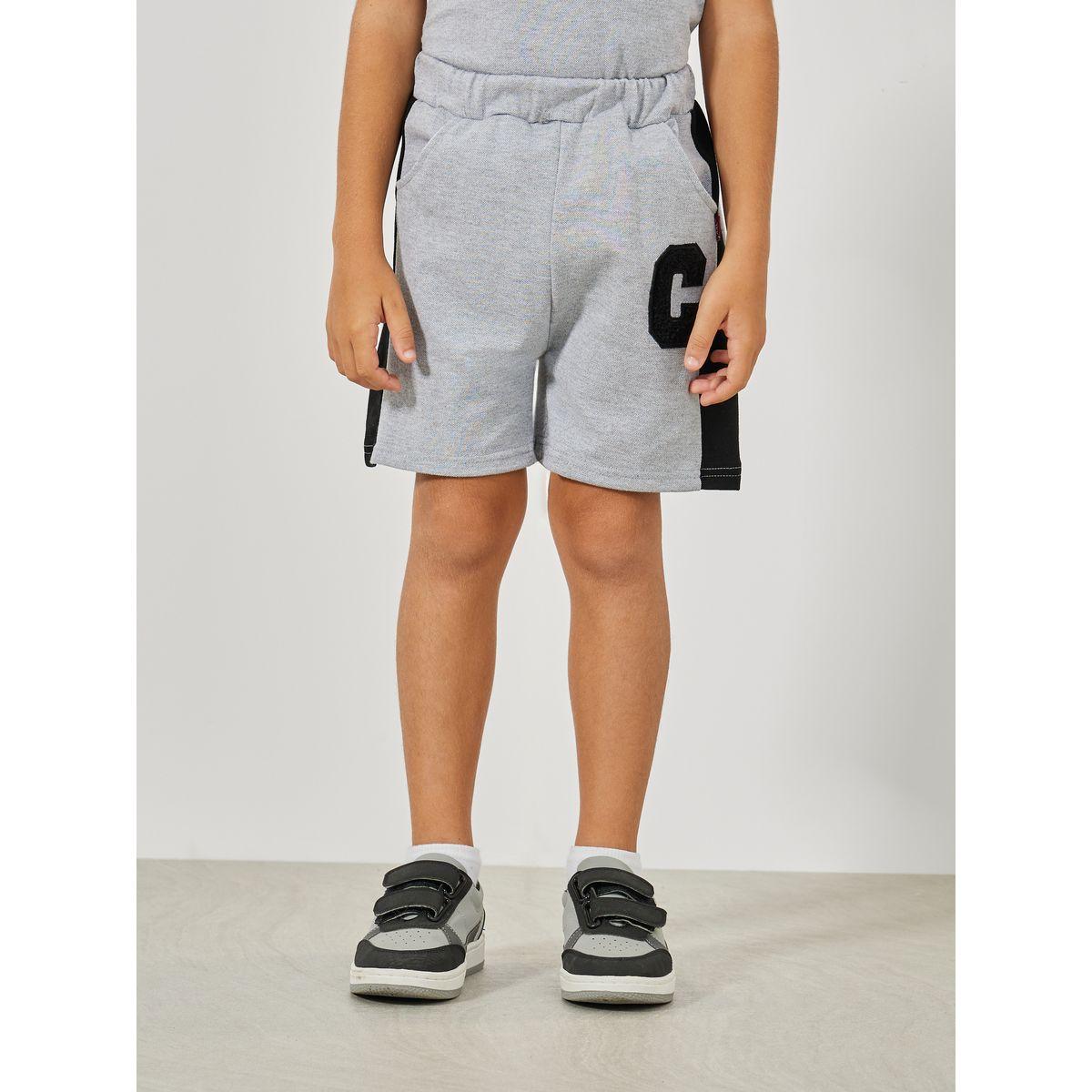 Styli Initial Patch Detail Polo T-Shirt & Shorts Set-boys-clothing-setsandcoords-image-5