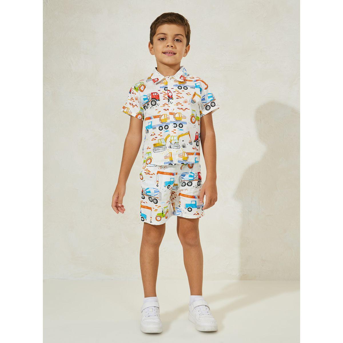 Styli Color Block T-Shirt & Short Set-boys-clothing-setsandcoords-image-1