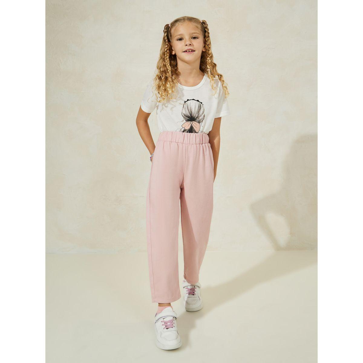 بنطال سادة بجيب خلفي مُطرّز بزهرة-girls-clothing-bottoms-trousers-image-3