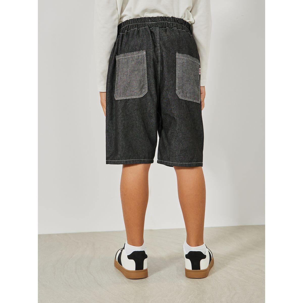 شورت دنيم بتفاصيل خياطة-boys-clothing-bottoms-shorts-image-1