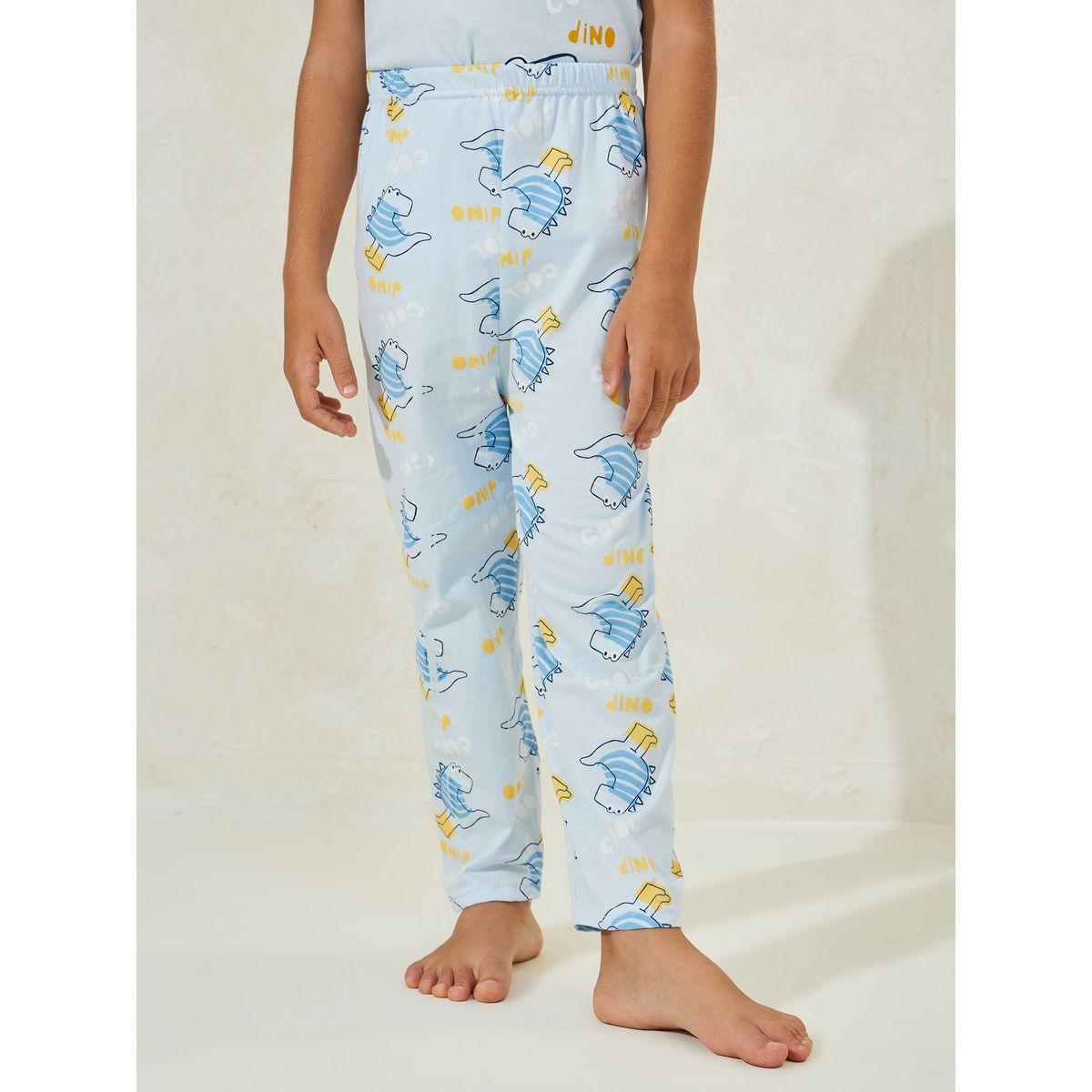 طقم من بنطال بيجاما مع تيشيرت بطبعة جرافيك-boys-clothing-nightwear-image-5