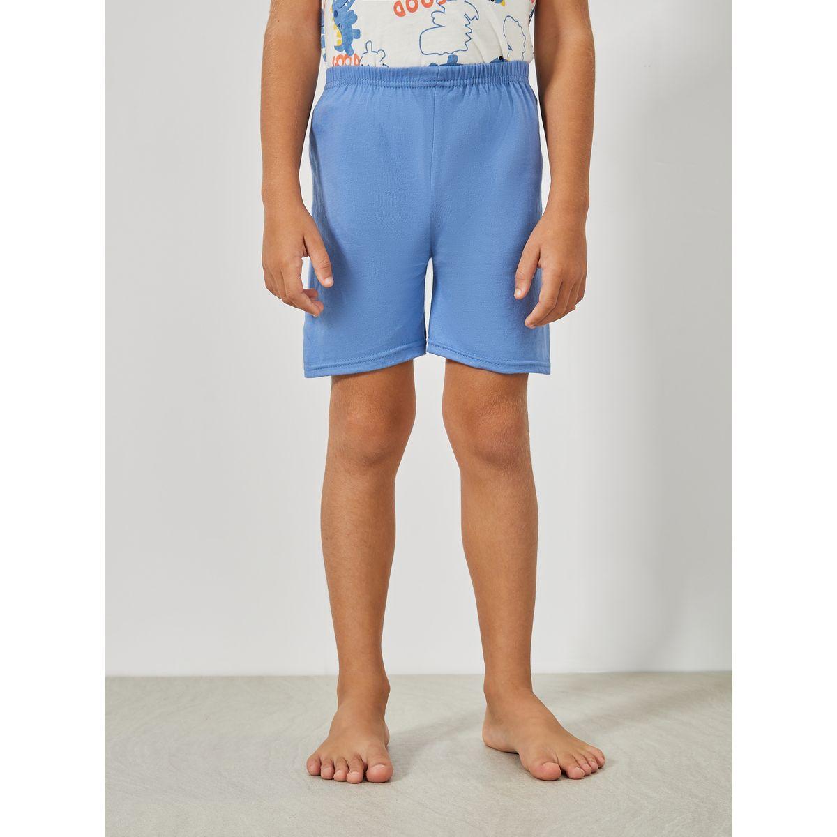 Styli Dinosaur Graphic Print T-Shirt & Shorts Set-boys-clothing-nightwear-image-5