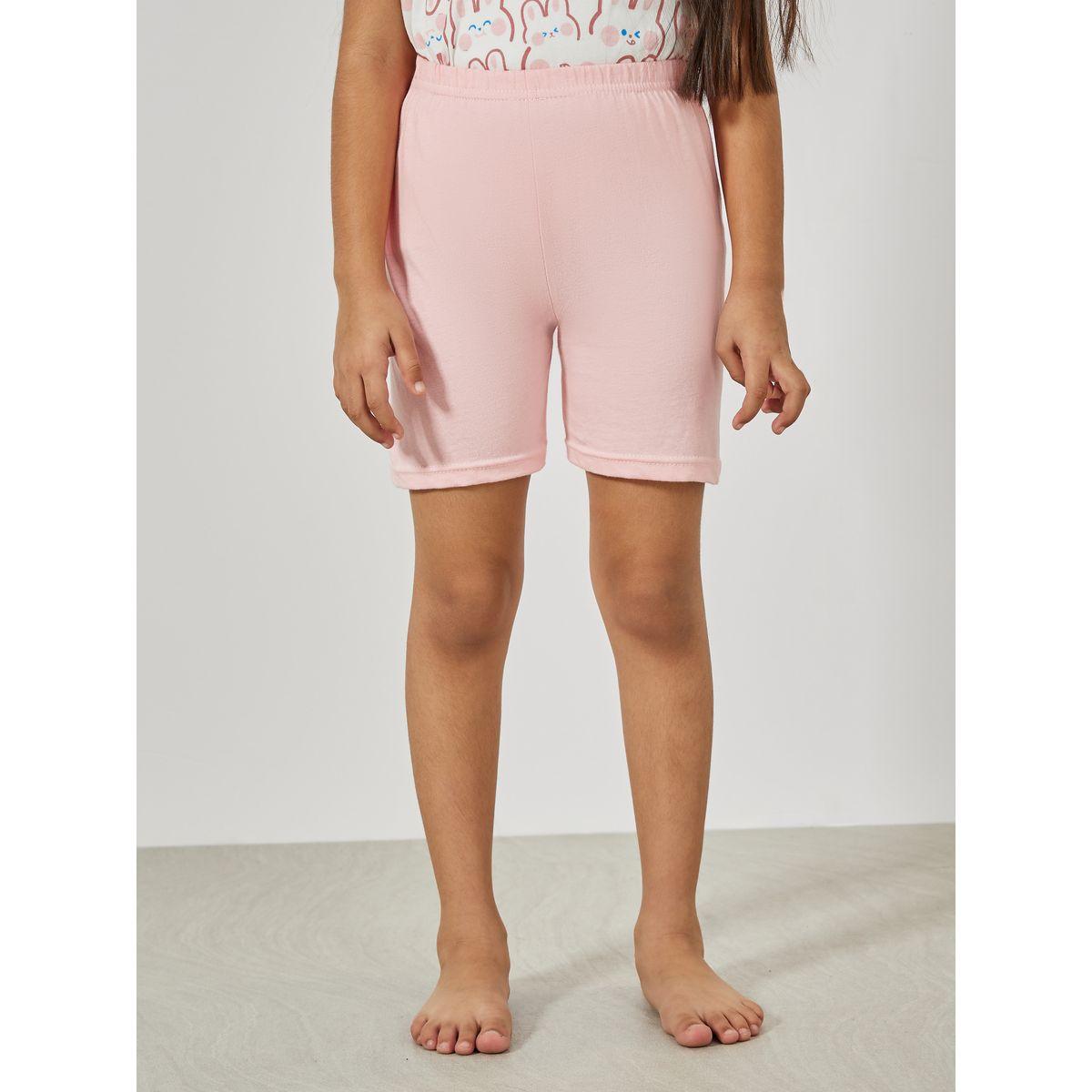 Styli Bunny Graphic Print T-Shirt & Shorts Set-girls-clothing-nightwear-image-5