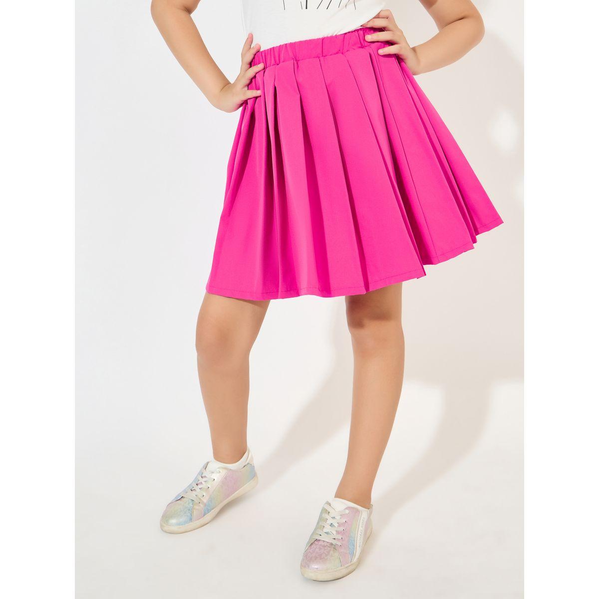 Styli Girl Graphic Print T-Shirt & Pleated Skirt Set-girls-clothing-setsandcoords-image-5