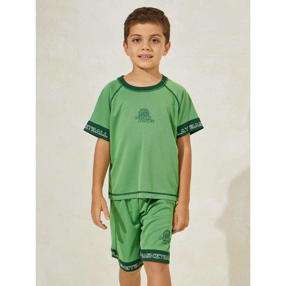 طقم رياضي من شورت مع تيشيرت بطبعات-sports-boys-clothing-sets-image-3