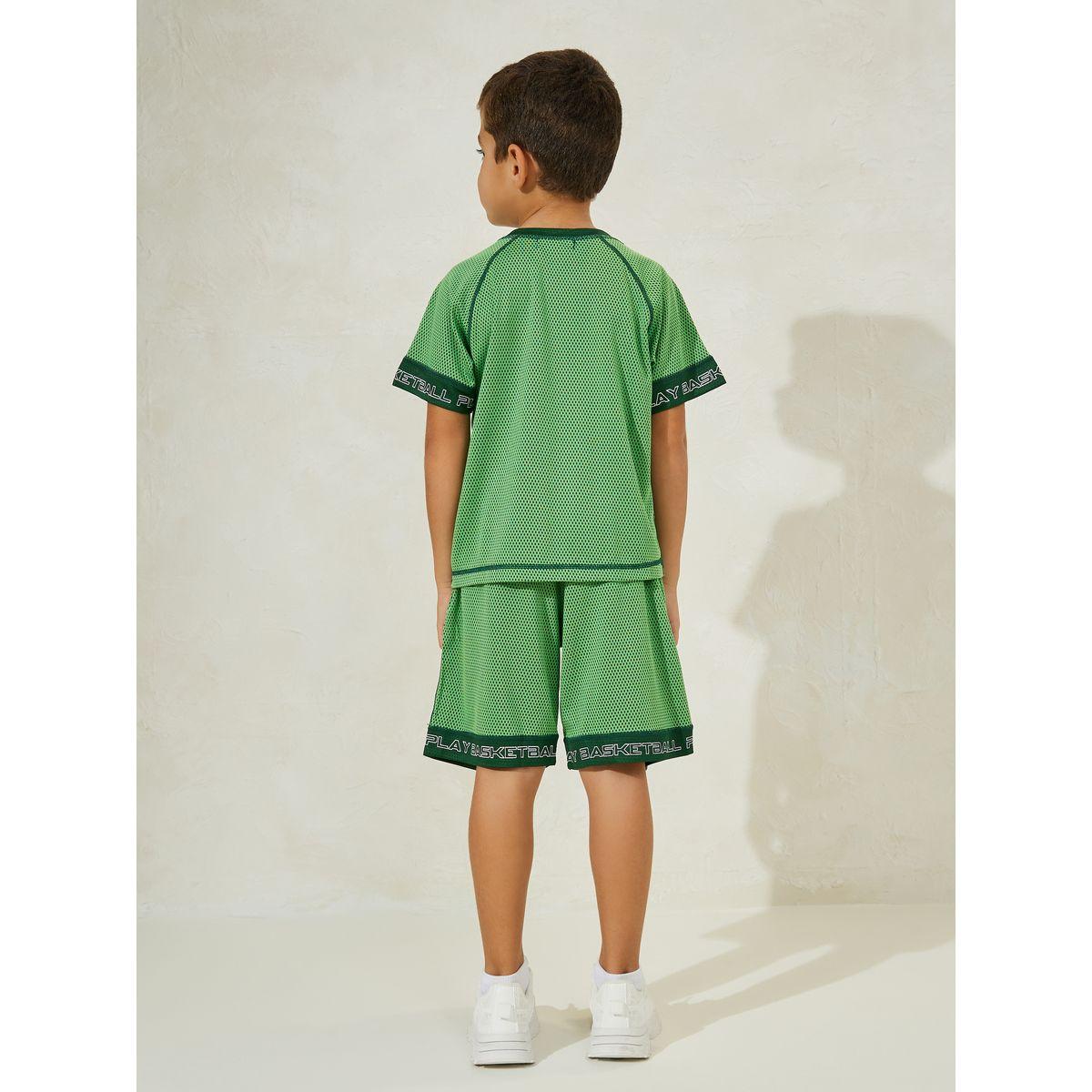 Styli Printed Trim T-Shirt & Shorts Sport Set-sports-boys-clothing-sets-image-5