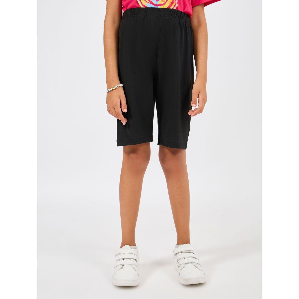 Styli Emoji Graphic Print T-Shirt & Solid Shorts Set-girls-clothing-setsandcoords-image-6