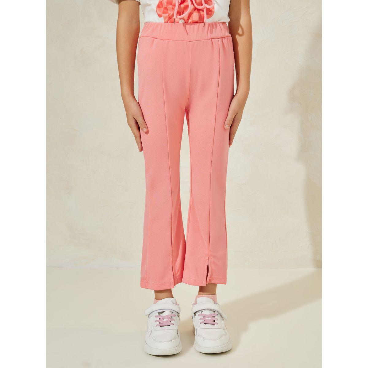 Styli Graphic Tie Front T-Shirt & Flare Hem Pant Set-girls-clothing-setsandcoords-image-5