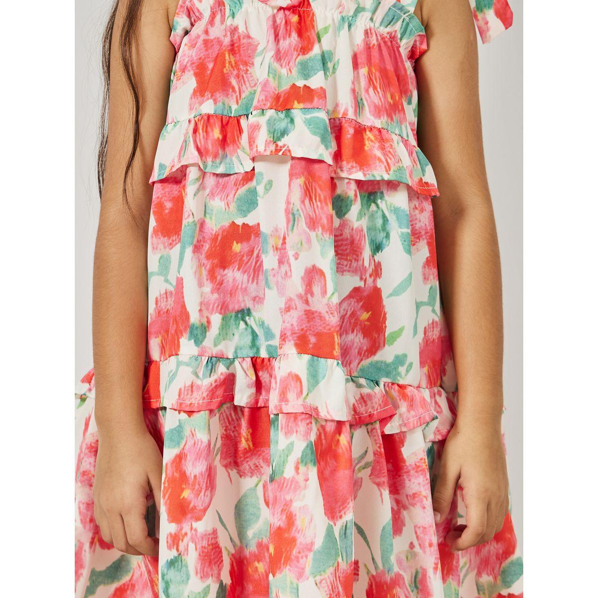 Styli Floral Print Cami Layered Dress-girls-clothing-dressesandjumpsuits-image-3