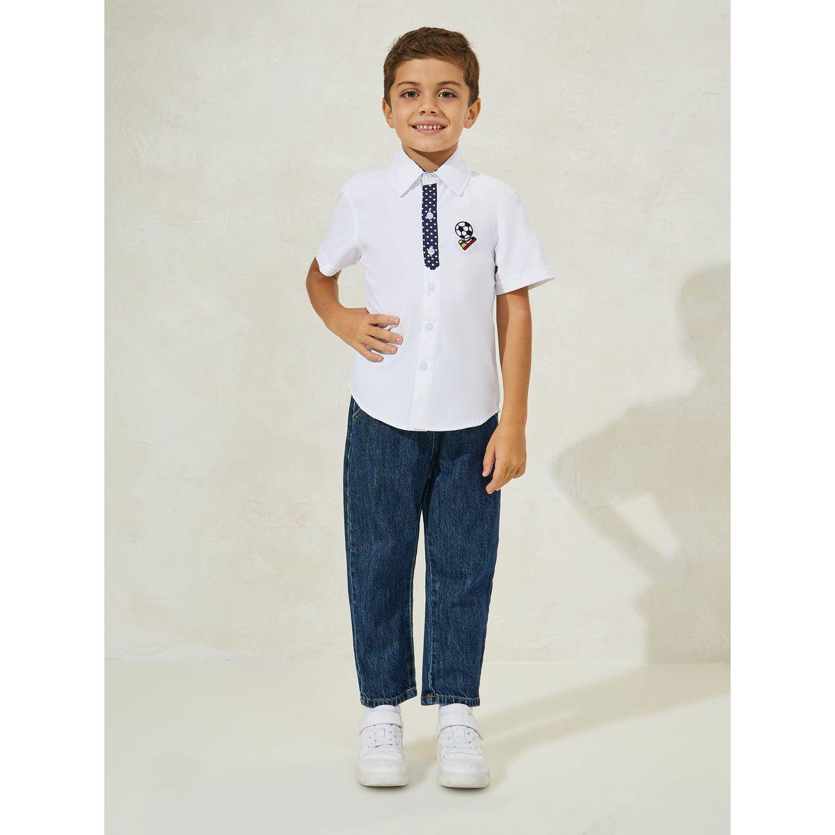Styli Football Embroidery Detail Shirt-boys-clothing-shirts-image-2