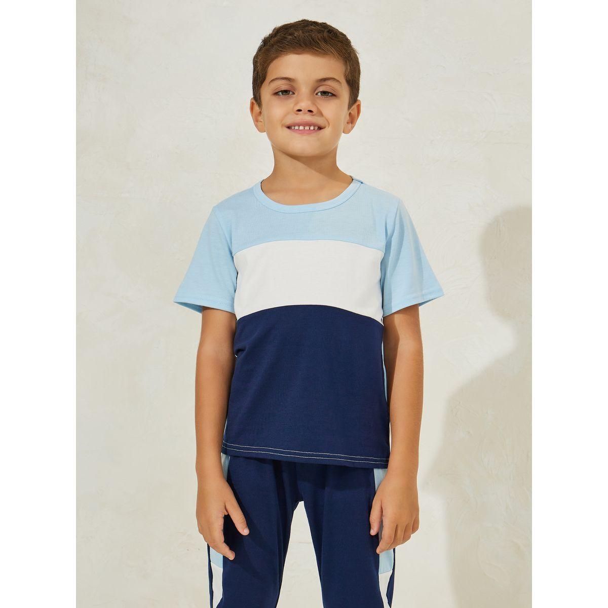 Styli Color Block T-Shirt & Jogger Set-boys-clothing-setsandcoords-image-3