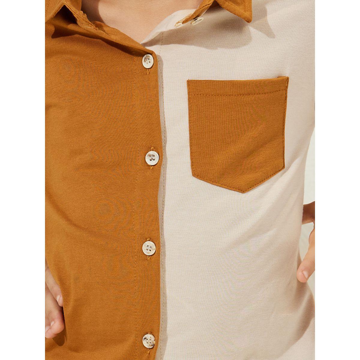 مجموعة من شورت وبلوزة بنمط كتل الالوان-boys-clothing-setsandcoords-image-3